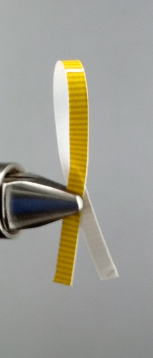 Пленка ПВХ для имитации спинки бокоплава непрозрачная 3 мм (желтый)