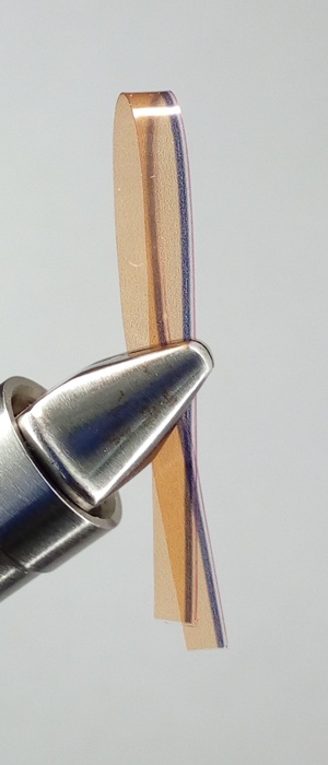 Пленка ПВХ для сегментации тела мушки 2 мм (оранжевый)