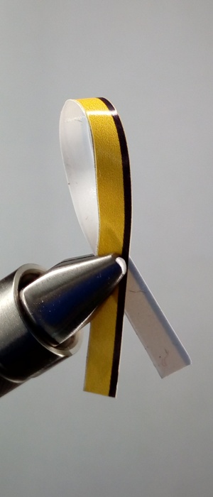 Пленка ПВХ для сегментации тела мушки непрозрачная 2 мм (горчичный)