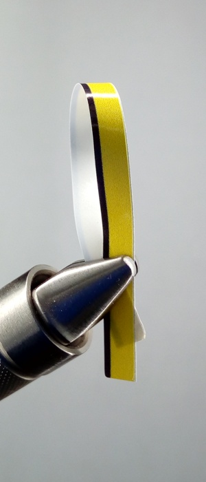 Пленка ПВХ для сегментации тела мушки непрозрачная 3 мм (желтый)