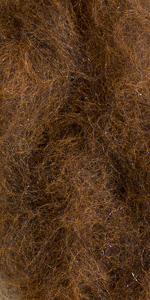 Даббинг мериносовый с ультрафиолетовыми волокнами коричневый
