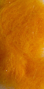 Даббинг мериносовый с ультрафиолетовыми волокнами морковный