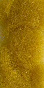 Даббинг мериносовый с ультрафиолетовыми волокнами горчичный