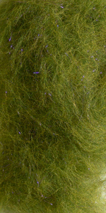 Даббинг мериносовый с ультрафиолетовыми волокнами оливковый