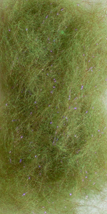 Даббинг мериносовый с ультрафиолетовыми волокнами хаки
