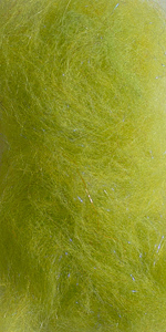 Даббинг мериносовый с ультрафиолетовыми волокнами салатовый